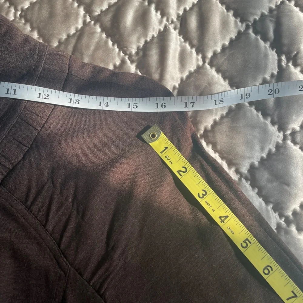 ST JOHN Jacket {S} Mock Neck Lightweight in Brown - Picture 10 of 11